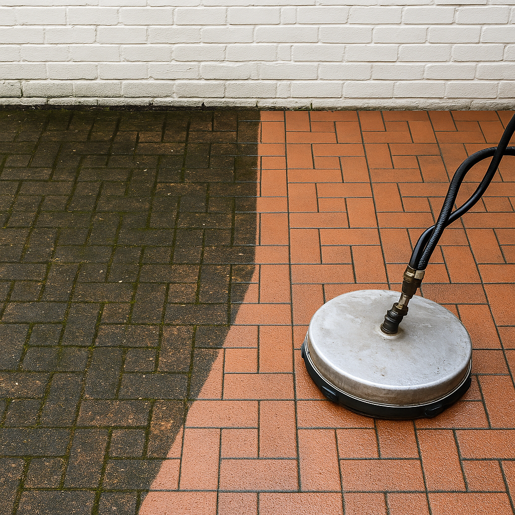Nettoyage de terrasse avant/après à haute pression dans le département Paris (75)